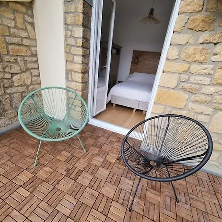 Ferienhaus Marlilou-3 Minutes A Pied De La Merville-Franceville-Plage